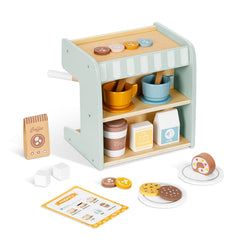 OOOK coffee menu card view helps kids practice taking orders and language skills