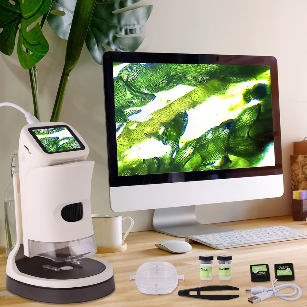 OOZSTAR microscope magnification dial enables up to 1000x detail.