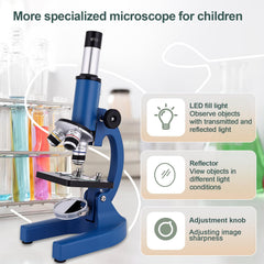 OOZSTAR magnification options from 100x to 2000x for varied specimens