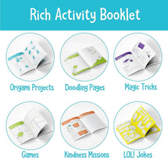Open The Joy Feel Better Bag: jokes and riddles spark giggles and brain exercise.