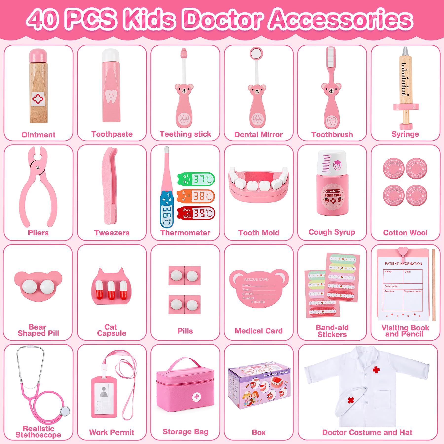 Ophy Doctor Kit kids outfit and accessories for professional pretend play.