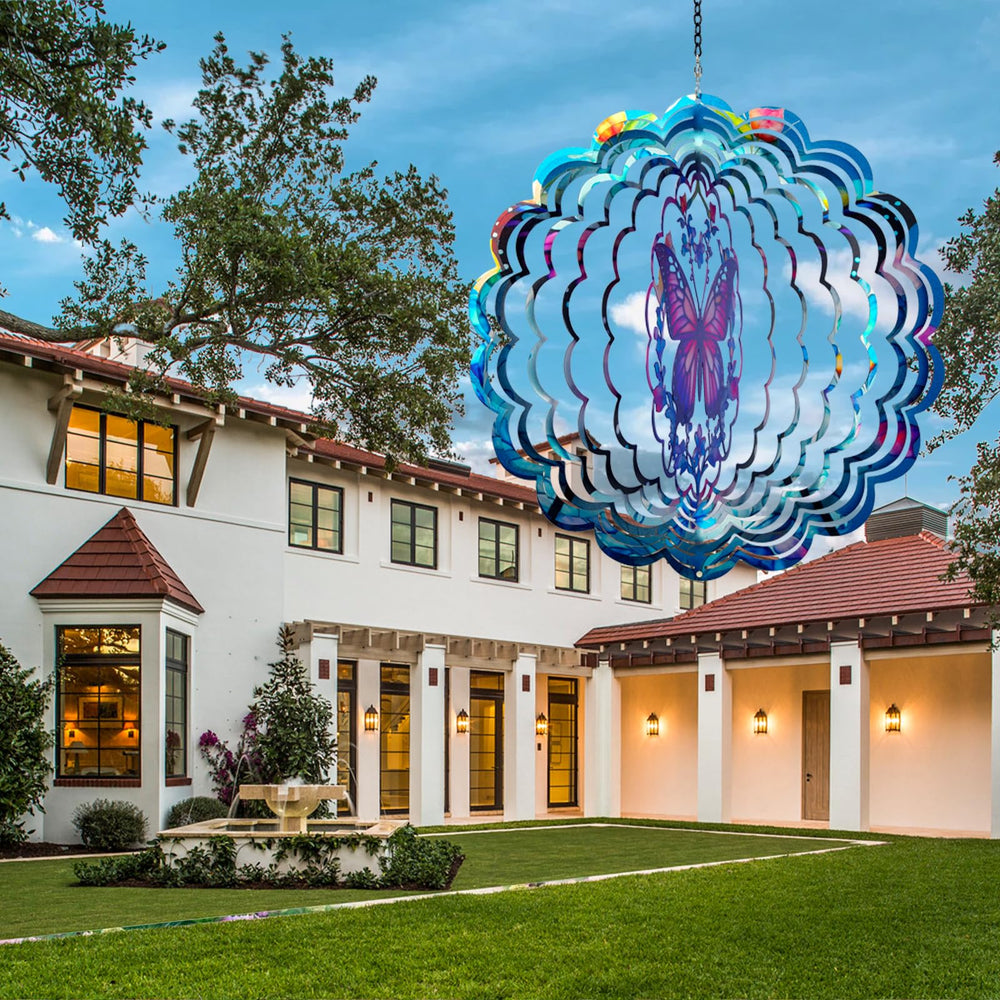 Opjoy butterfly wind spinner makes a thoughtful gift for garden lovers.