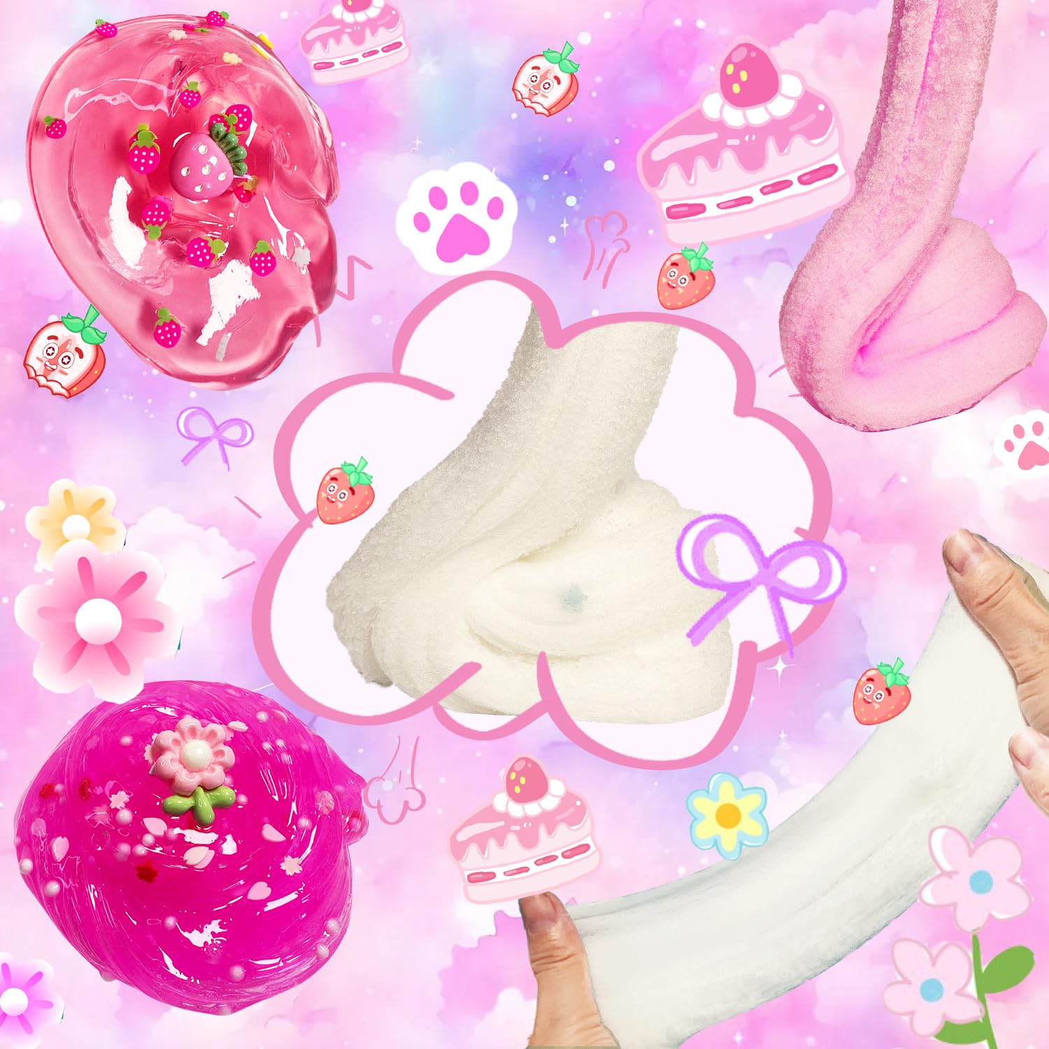 OPLDYRK pink slime crunch kit offers crackly texture for interactive fun