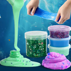 OPLDYRK sparkling slime close-up with glittery finish ideal for festive crafts