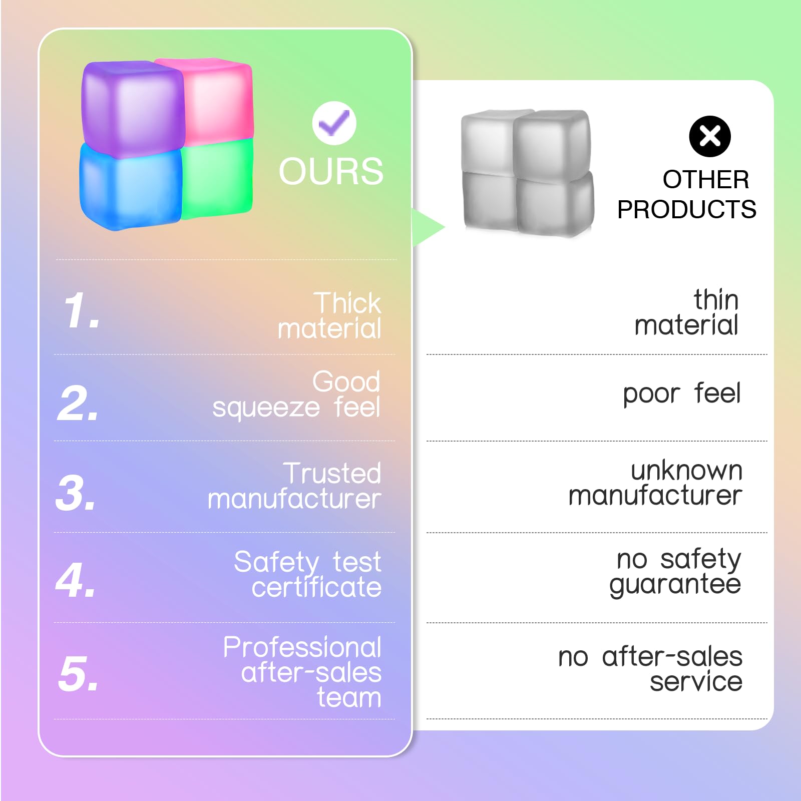 Opllsai portable stress relief cube fits in pockets, bags, and desks