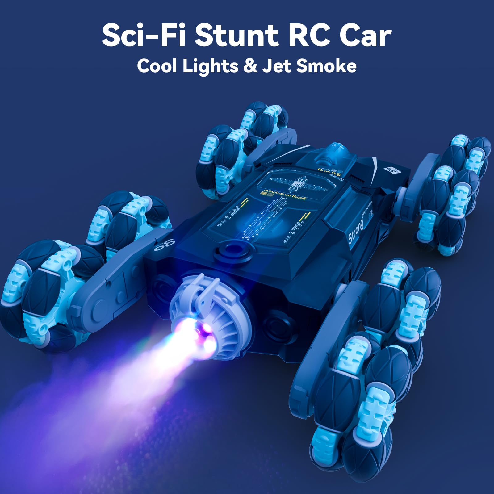 Opmind 360° stunt capability enabling dramatic spins and drifts