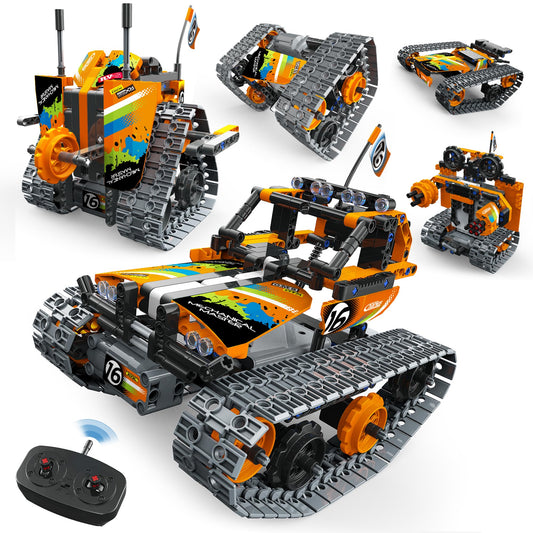 Opmind 5-in-1 RC truck model for hands-on STEM learning.