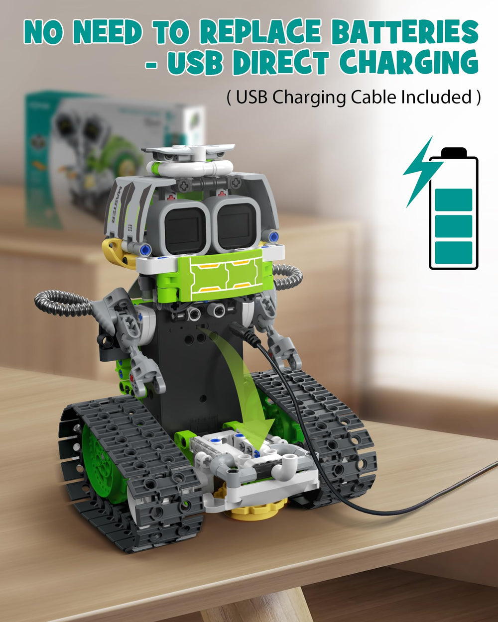 Opmind kids assembling engineering models builds logical thinking and planning.