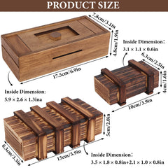 Oppaxf wooden puzzle box shows different styles and concealed designs