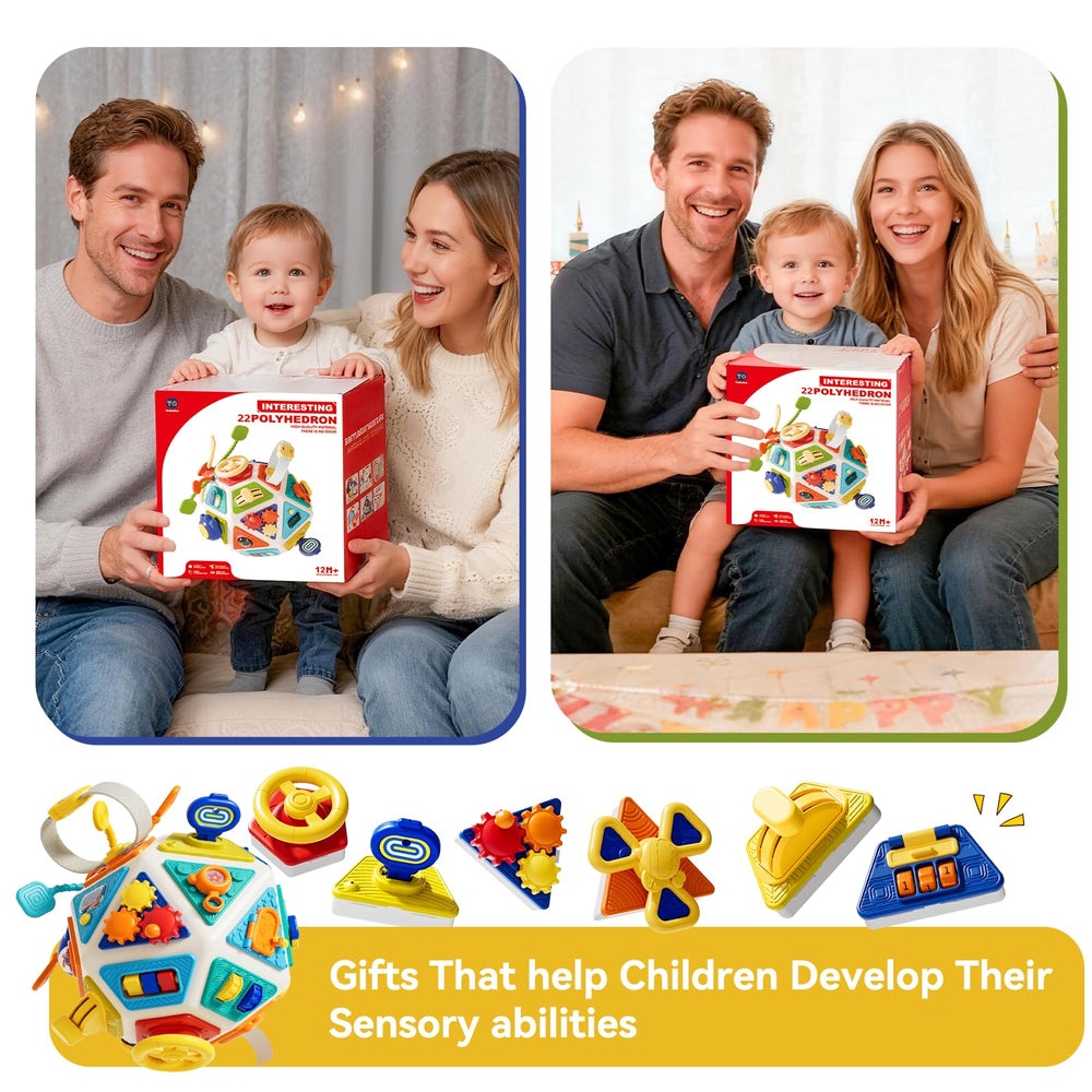 Oppvoci busy board rounded corners and safe materials for gentle play