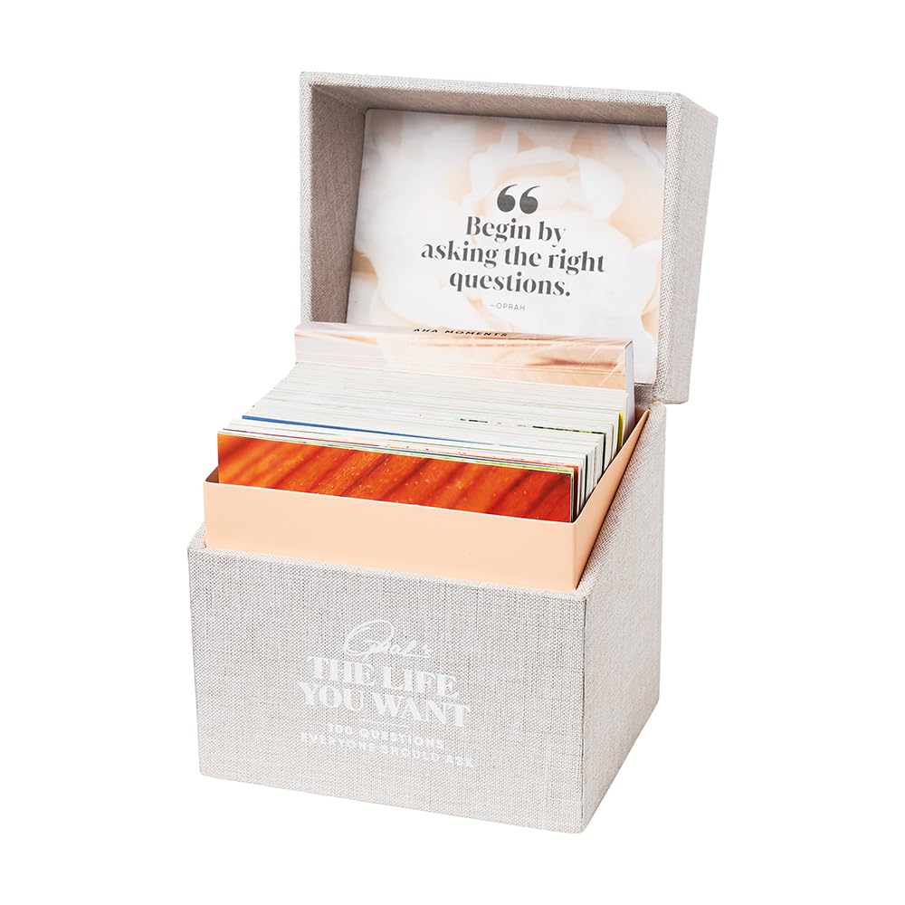Oprah Daily Life You Want card deck prompts thoughtful conversations.