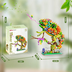 OQMI chameleon display in home or office adds whimsy to decor.