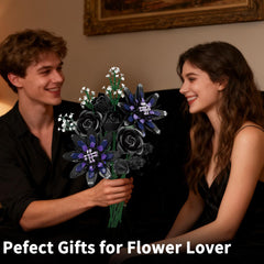 OQMI Flower Bouquet Building Set: premium blocks ensure sturdy, long-lasting assembly.