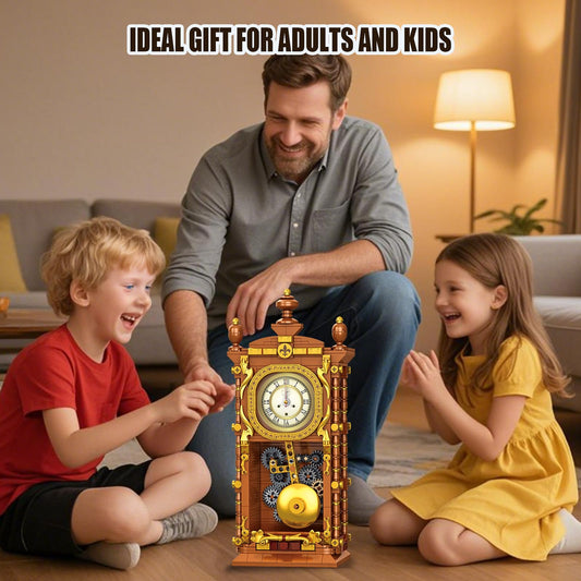 OQMI gear pendulum mechanism highlights visible movement and educational appeal.