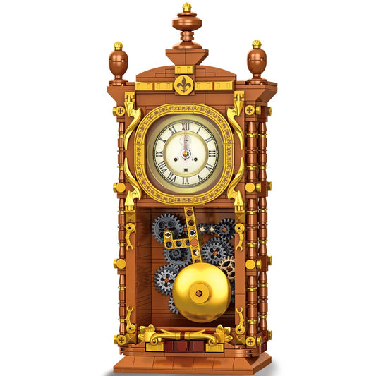 OQMI retro clock face display shows accurate time for a functional desk feature.