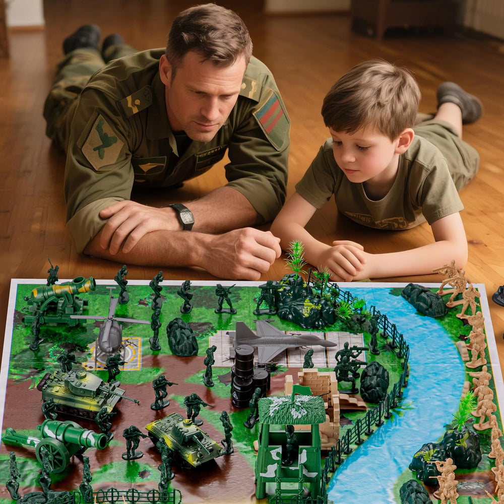 oqotoy Army Men barricades image facilitates creative layouts and protected zones for strategy