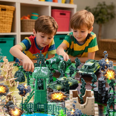 oqotoy Army Men helicopter image emphasizes movable blades for dynamic air missions and scenes