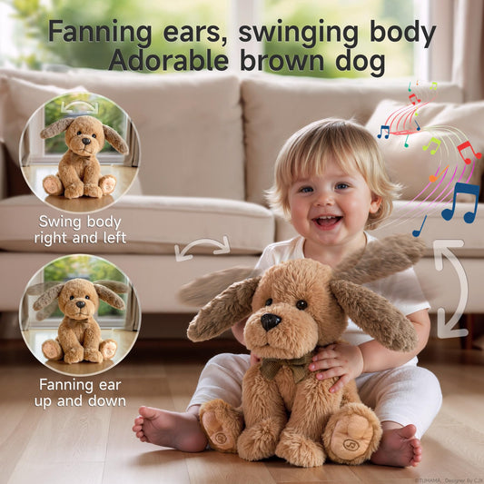 OR OR TU Talking puppy sings lively tunes to invite sing-alongs