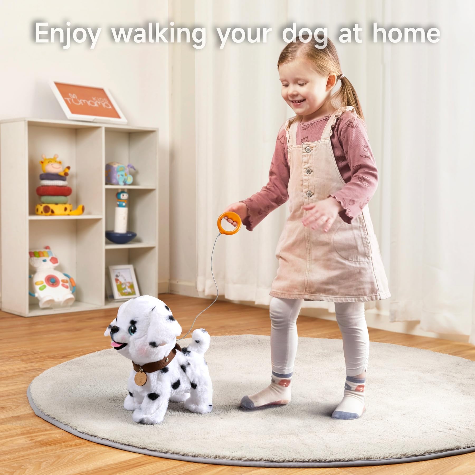 OR OR TU remote-control leash showcasing lifelike movements for kid-friendly fun.