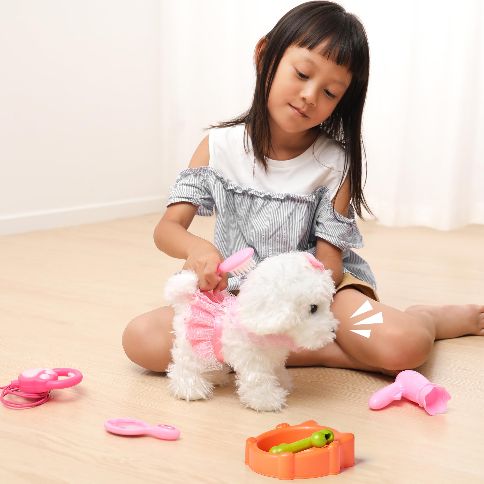 OR OR TU soft skin-friendly plush dog designed for gentle touch and allergy-conscious play