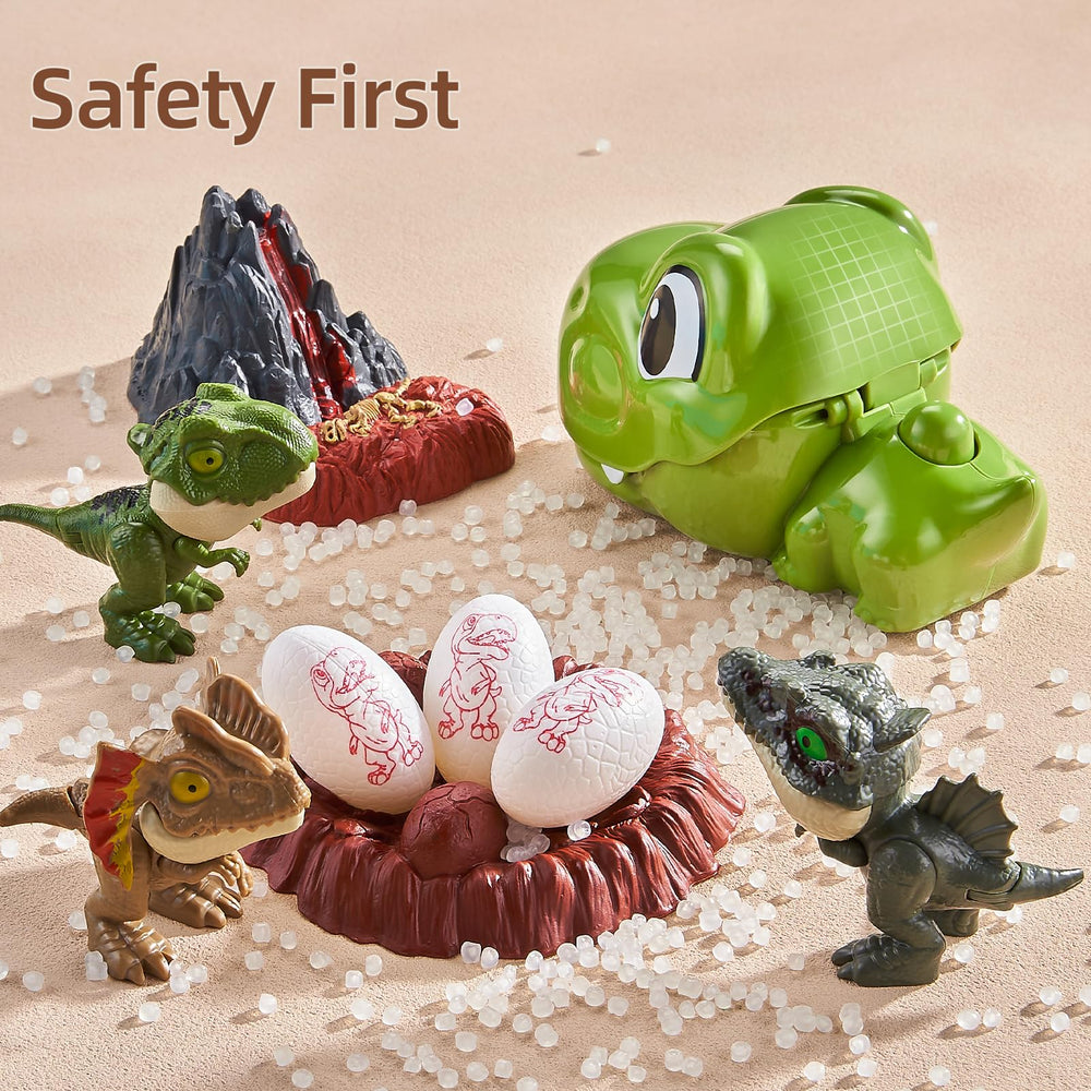 Orange Ocean dinosaur eggs invite nurturing play and scene-building