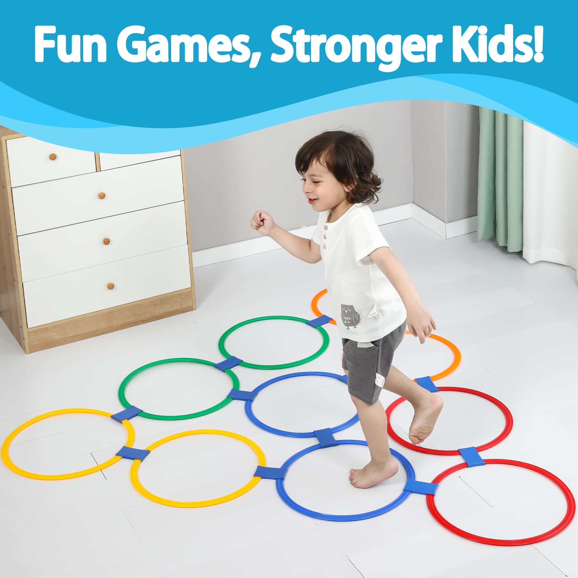 Oranmew Hopscotch Connectors 30 support creative layouts for group activity