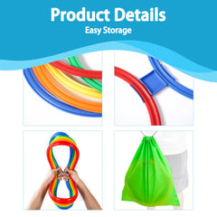 Oranmew Hopscotch Storage Bag keeps rings organized after play