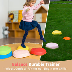 Oranmew stepping stones stackable design for playroom obstacle courses