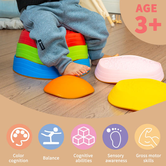 Oranmew stepping stones with textured non-slip surface for safe indoor and outdoor use