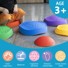 Perfect for toddlers aged 3+, Oranmew stones encourage independent movement and imaginative challenges.