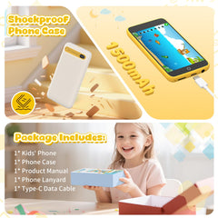 Orantronx Kids Phone 3-97-inch display, enabling vivid photos and videos