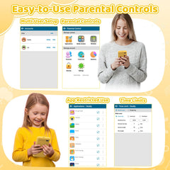 Orantronx Kids Phone parental controls, providing safe screen time management