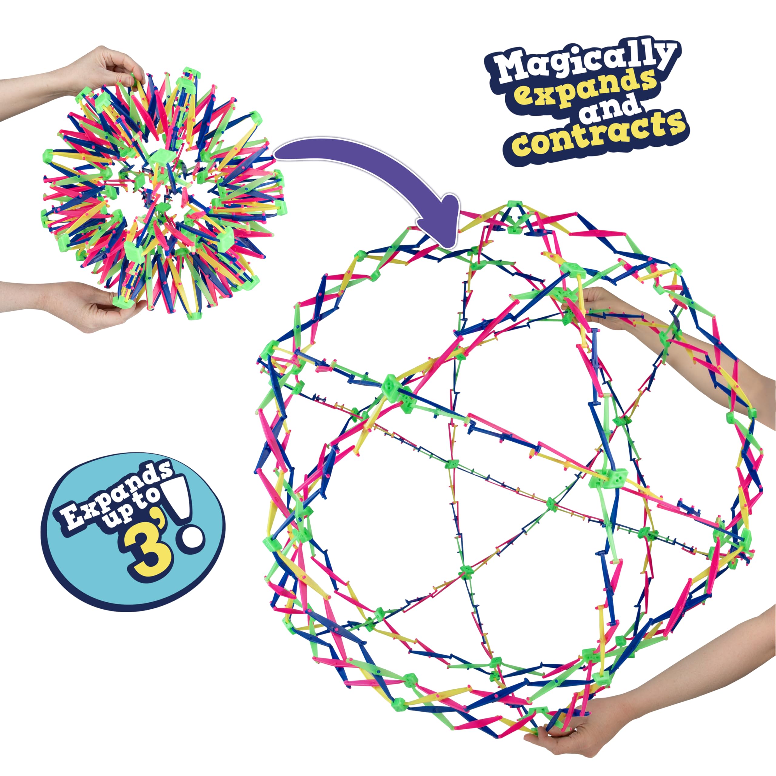 The Orb Factory ORB Curiosities Extreme Expand-A-Ball supports breathing exercises and mindful focus