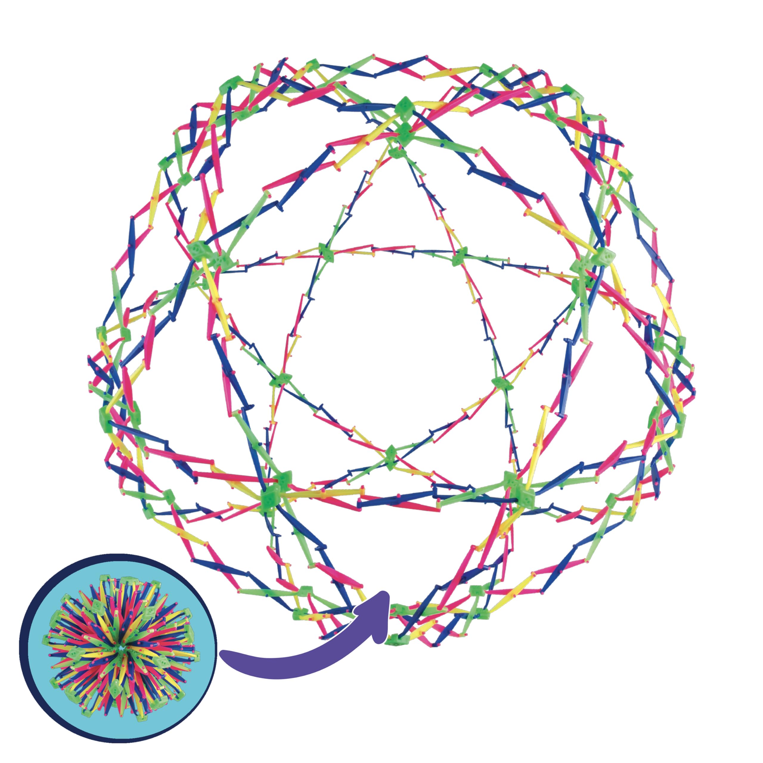 The Orb Factory ORB Curiosities Extreme Expand-A-Ball serves as a classroom calm tool