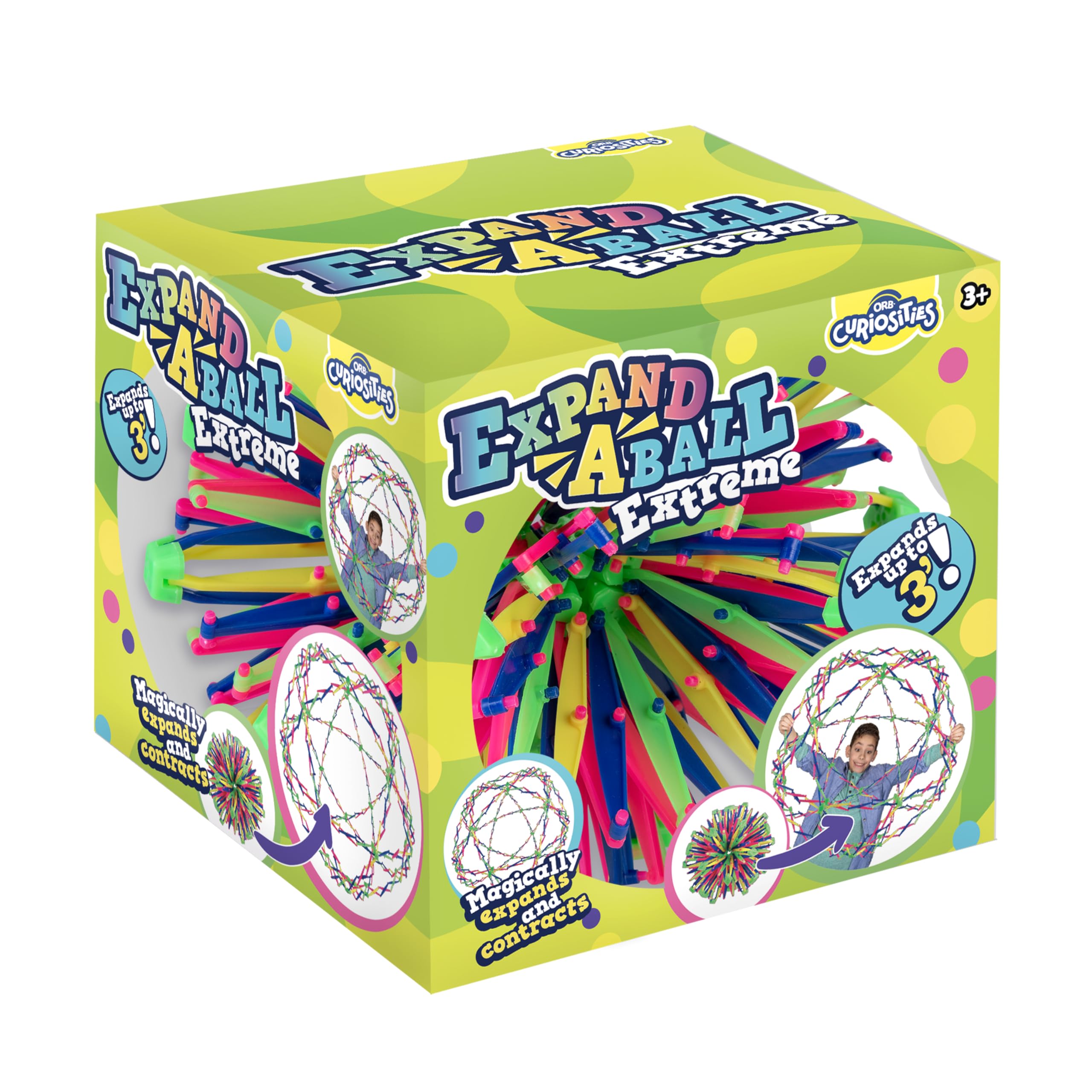 The Orb Factory ORB Curiosities Extreme Expand-A-Ball uses non-toxic materials for safe fun