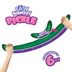 Giant Stretchy Pickle demonstrates up to six feet of playful fidgeting.