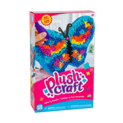 The Orb Factory PlushCraft Butterfly Pillow assembly view, easy fabric-by-numbers for kids.