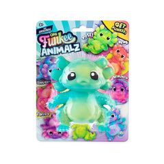 Orb Funkee Animalz Mega Axolotl stress-relief closeup, soft skin and squishy texture.