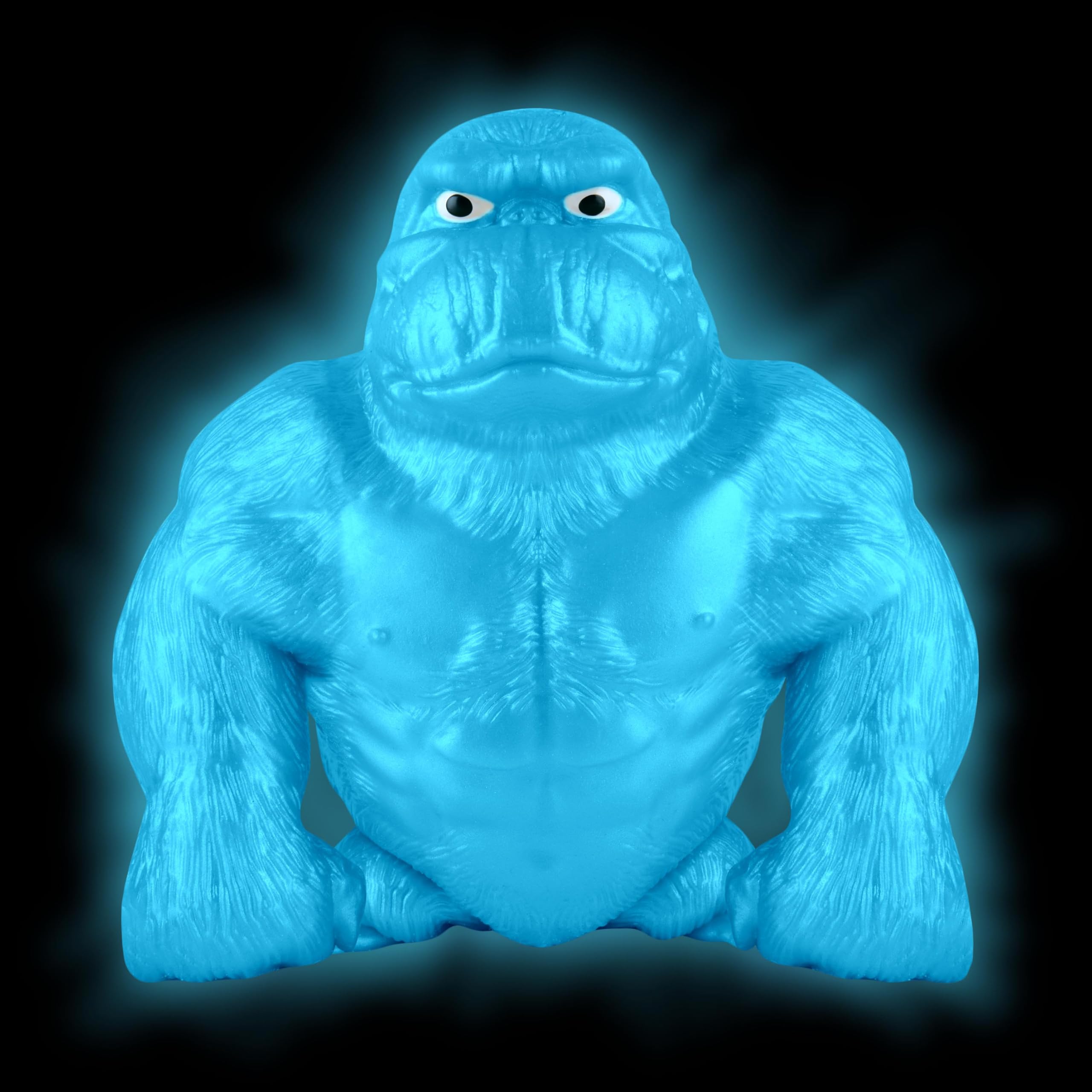 Orb Funkee Monkee jumbo blue glow close-up shows textured skin and durable material.