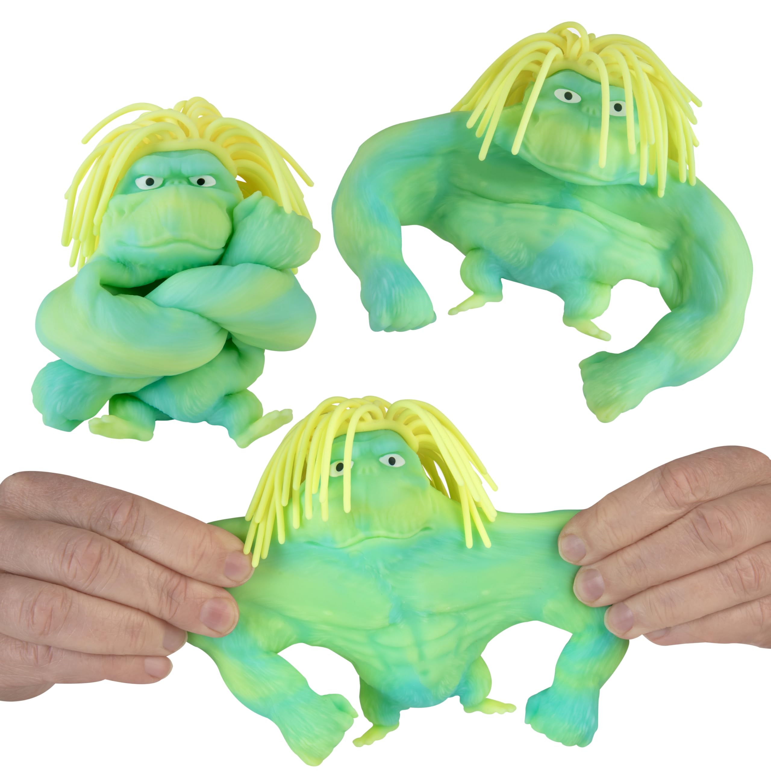 Orb Factory Funkee Monkee Mega Long Hairdo poseable squishies for fidgety fun and sensory play.