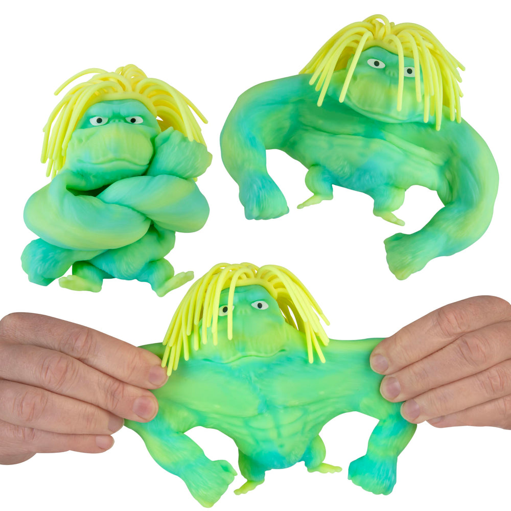Orb Factory Funkee Monkee Mega Long Hairdo poseable squishies for fidgety fun and sensory play.