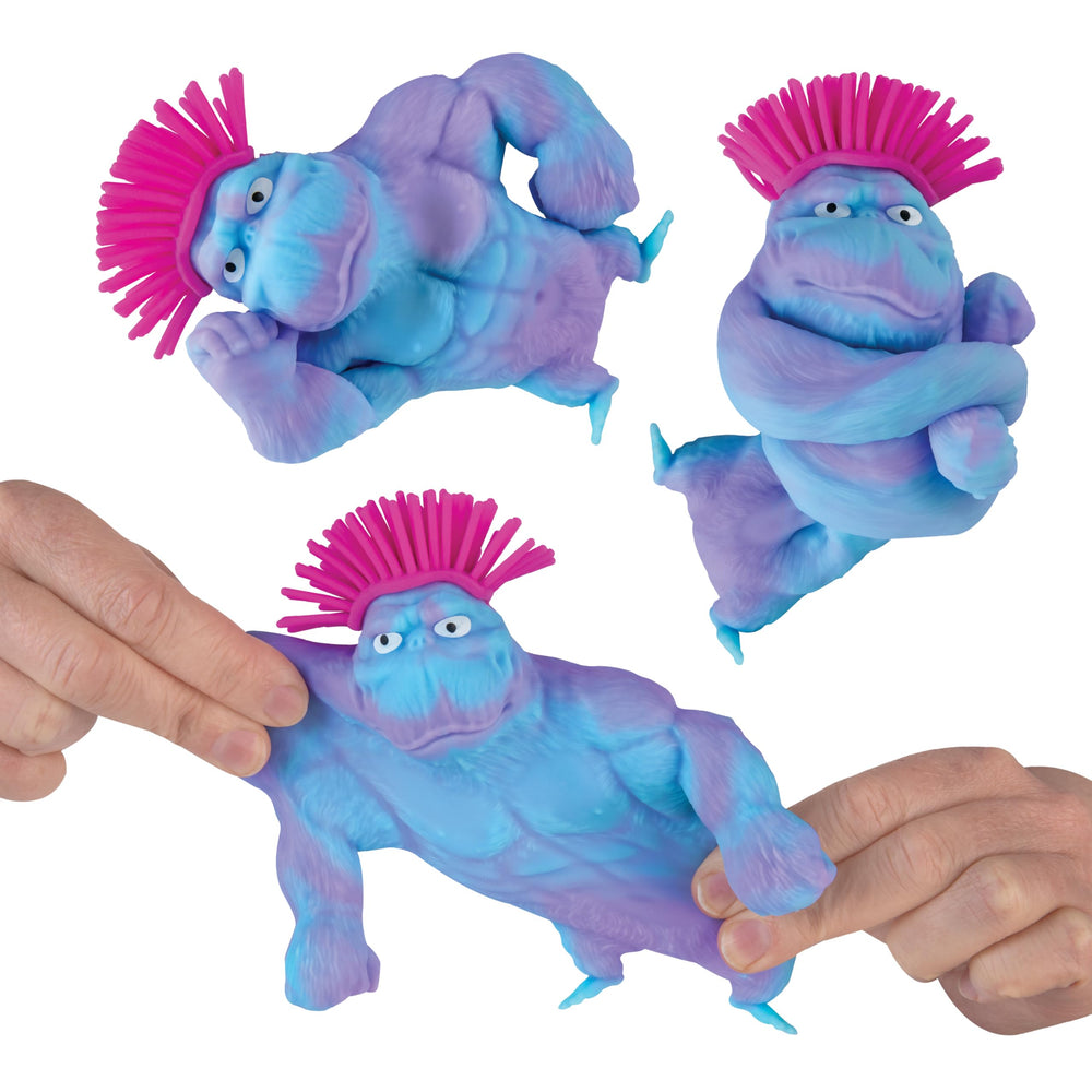 Yellow-pink Funkee Monkee orange hair offers colorful squeezes and mood boost.