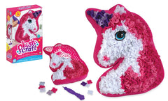 The Orb Factory PlushCraft fabric-by-numbers page shows effortless, mess-free creativity for children.