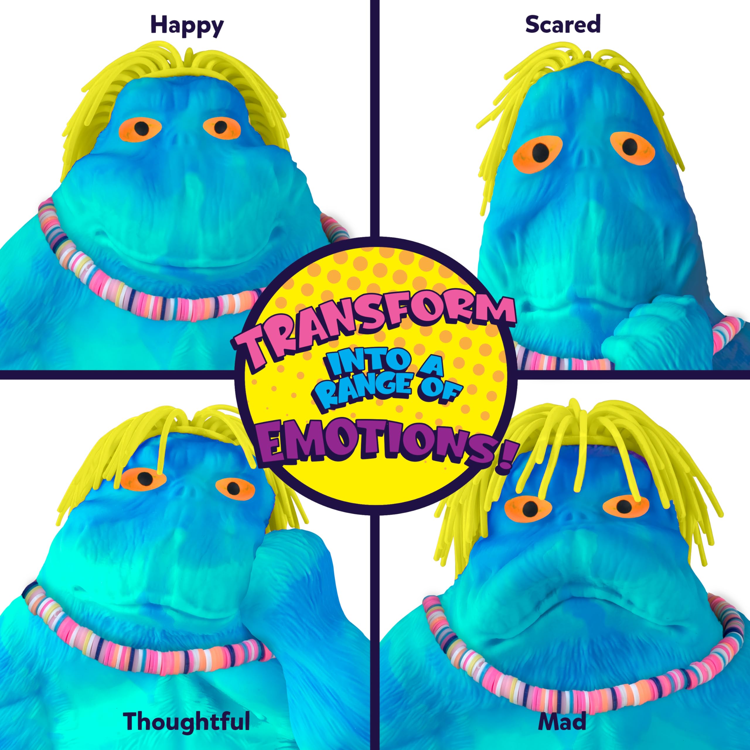 Surfer Dude Funkee Monkee showing pose stability and soft, stretchy texture