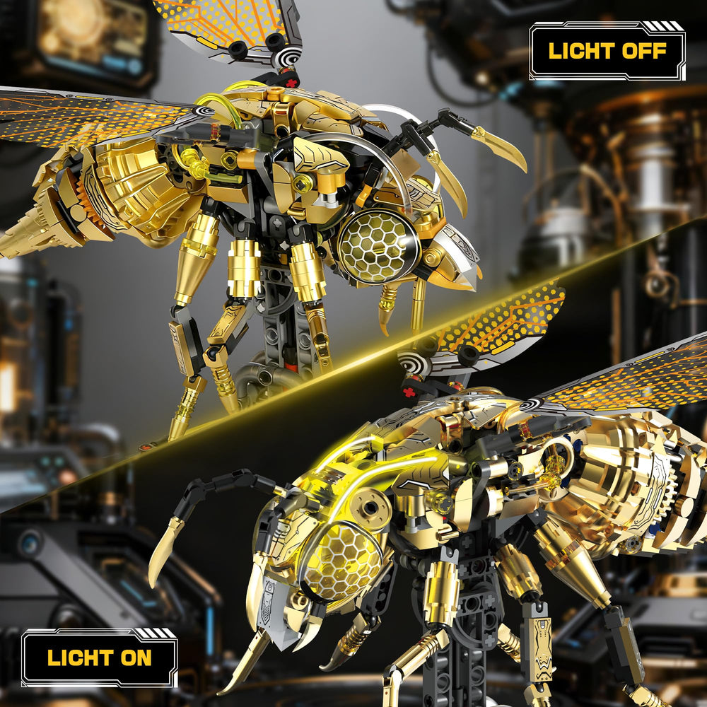 OrbBlaster mechanical wings with gear movement for lifelike pose.