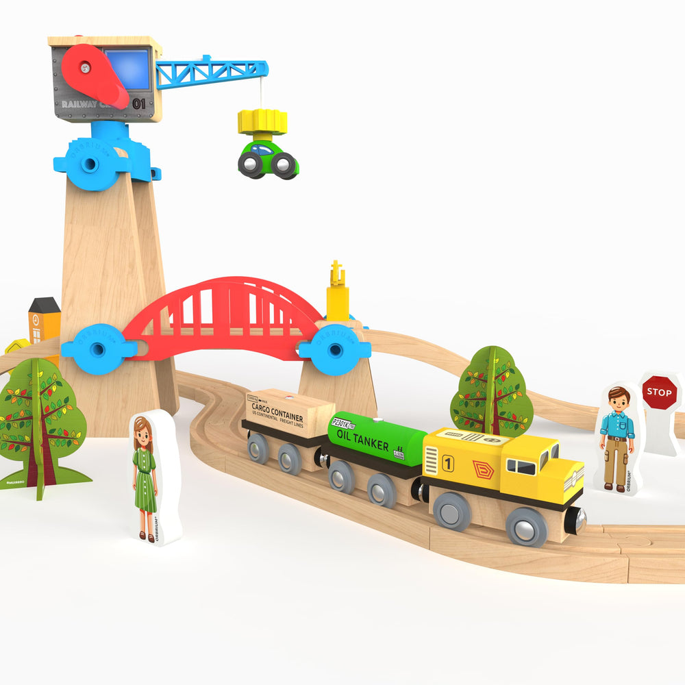 Orbrium Build &amp; Play system tracks showcasing modular expansion for growing creativity