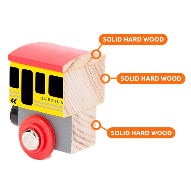 Orbrium concrete I-beam flat bed car for construction play