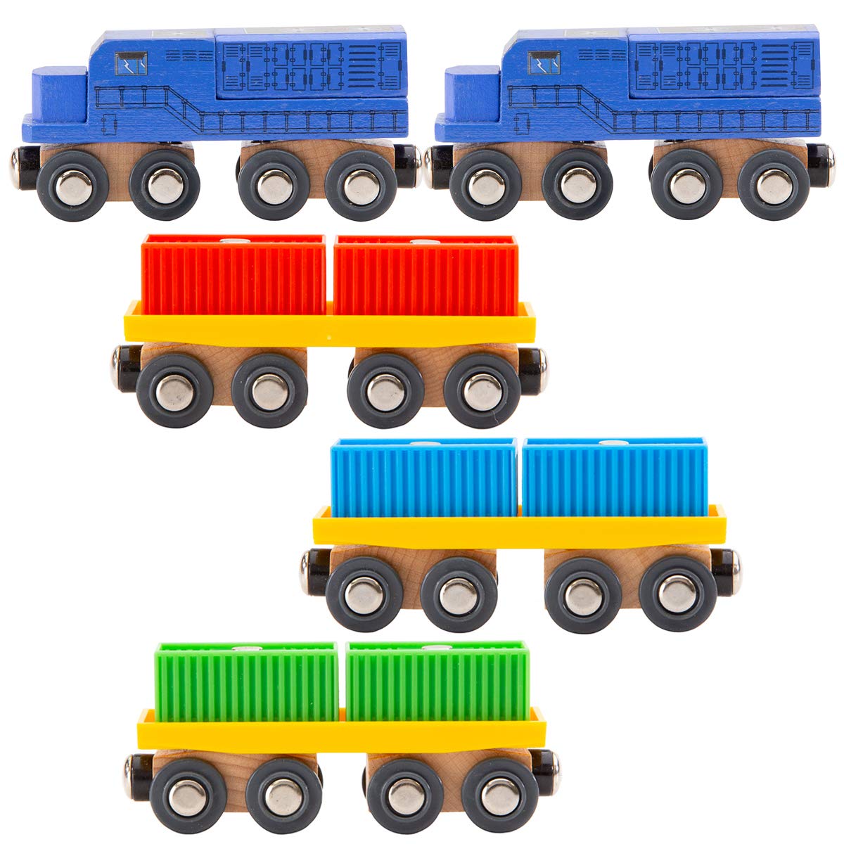 Orbrium intermodal diesel engines enable double-heading for stronger pulling capability.