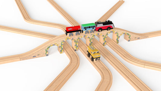 Orbrium viaduct assembly pieces enable versatile layout options