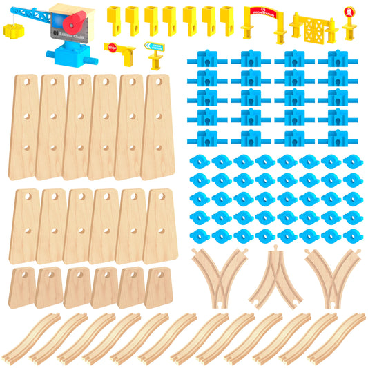 Orbrium wooden train tracks build and play set sparks imaginative engineering for kids.
